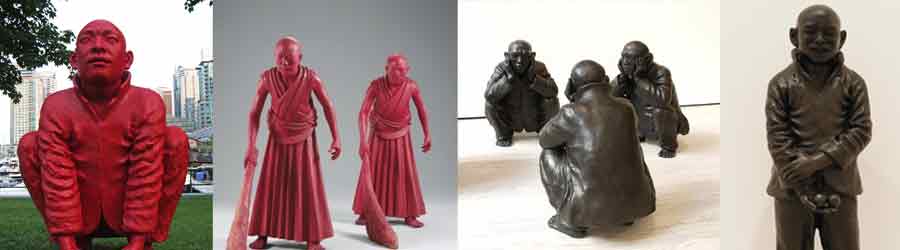 3 highlight sculptures from chinese sculptor Wang Shugang