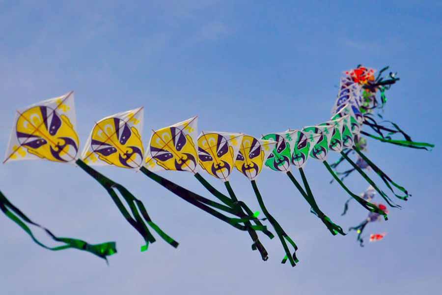 Modern Chinese kites - centipede