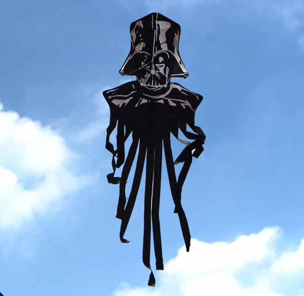 Modern Chinese Kites - Darth Vader shape